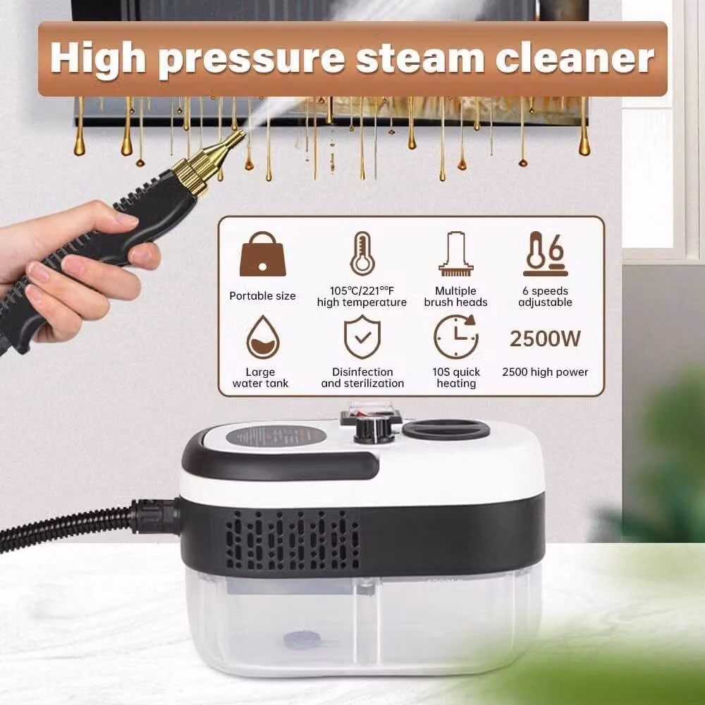 YnysTec Portable Handheld Steam Cleaner 2500W in White – 7
