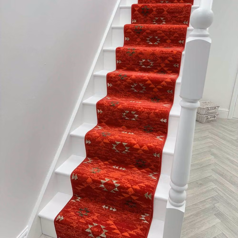 runrug Andes Stair Runner Carpet in Red, 60 cm x 510 cm – 3