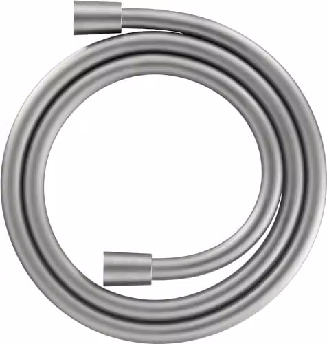 Duravit Universal Flexible Shower Hose with Anti-Twist and Kink Protection, 1.6 m, Brushed Stainless Steel, Silver – 1