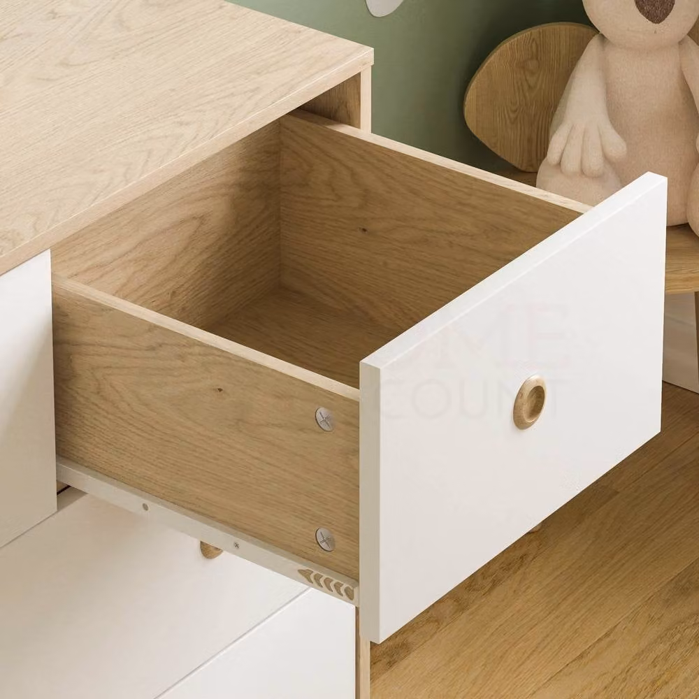 HD Designs Neptune Set of 2 Five Drawer Chests for Childrens Bedrooms in White – 3