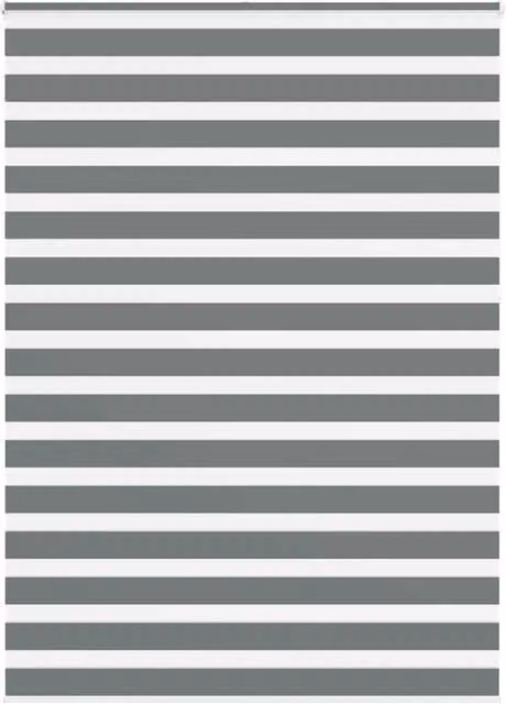 Berkfield Home Grey Striped Polyester Zebra Blind W/H: 165 x 230 cm