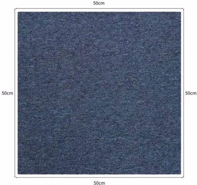 MonsterShop 20 x Storm Blue Carpet Tiles, 5m2, W/D: 50 x 50 cm – 1