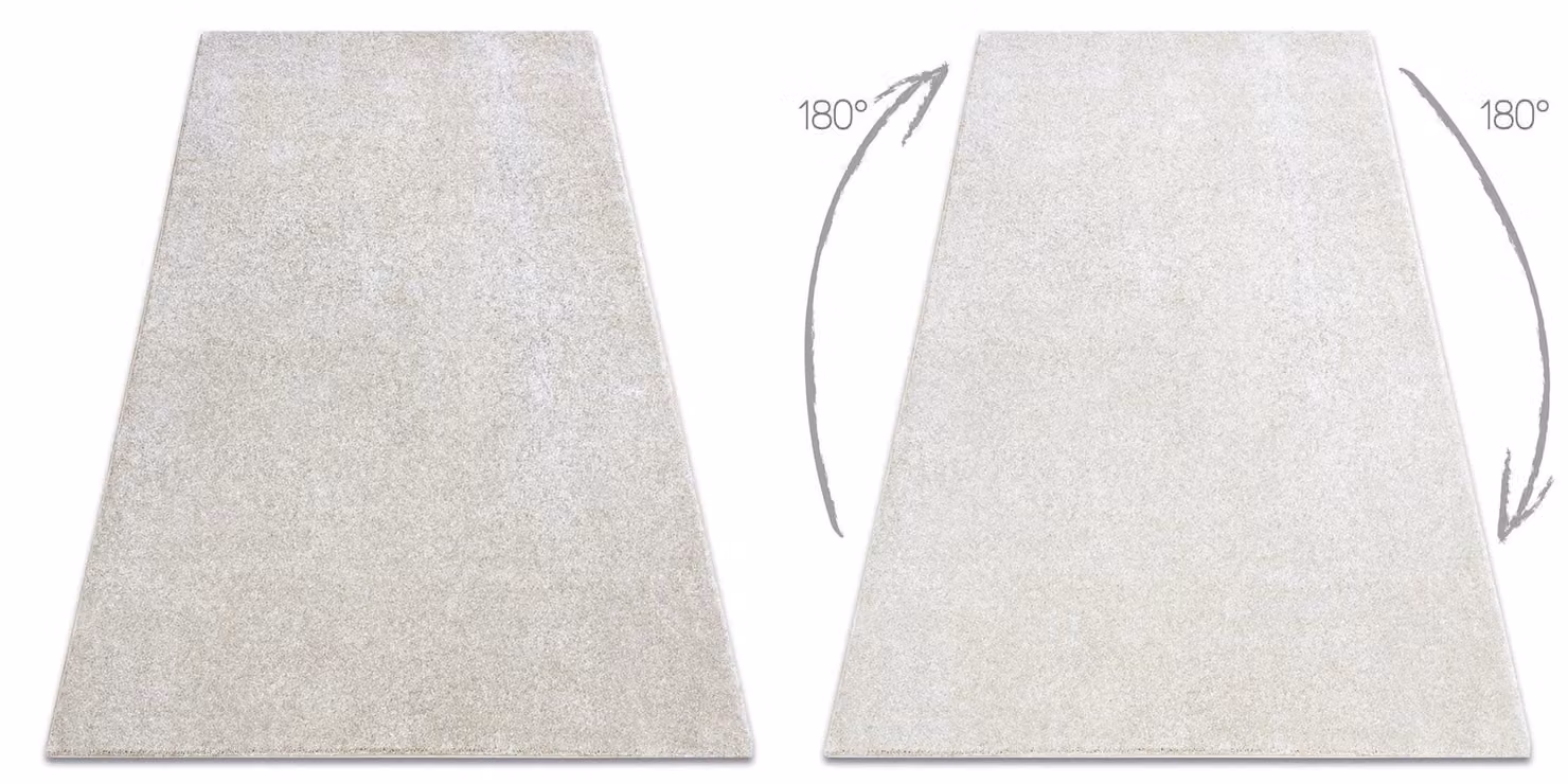 RugsX San Wall-To-Wall Rug in Yellow, W: 200 cm, L: 450 cm