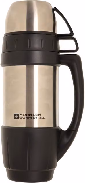 Mountain Warehouse Double-Walled Flask and Cup Set in Silver
