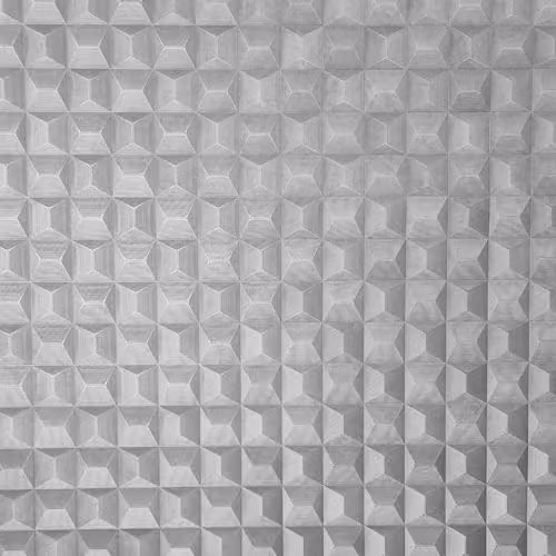 Vymura Romero 3D Geo Italian Heavyweight Vinyl Wallpaper, Grey, W: 53 cm, H: 53 cm