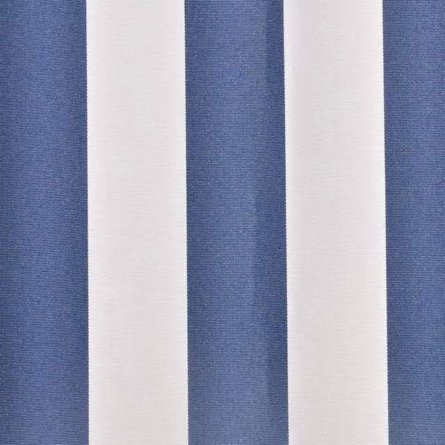 Berkfield Home Durable Polyester Awning Sunshade Canvas in Blue and White, W 300 cm x D 250 cm