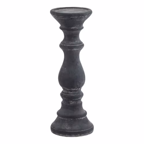 Love Lace Amalfi Grey Ceramic Column Candle Holder – 1