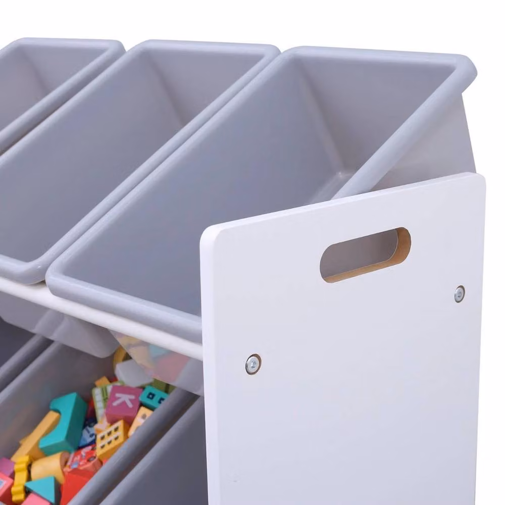 SPETLEK Storage Unit with 9 Removable Grey Baskets – 2