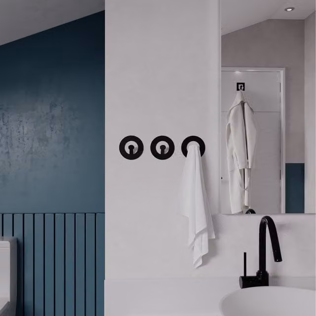 HOCUS PICUS Set of 3 Black Metal Wall Mounted Coat Hooks – 1