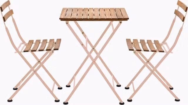 Perch & Parrow Harmony Outdoor Bistro Set in Pink