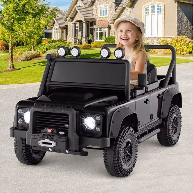 Costway Land Rover Electric Ride On Car with Brake, Black