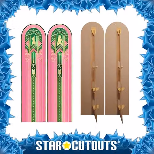 Star Cutouts SC4722 Wicked Two Backdrop Pack, Multicolour Lifesize Star Cardboard Cutouts, Height: 185 cm – 5