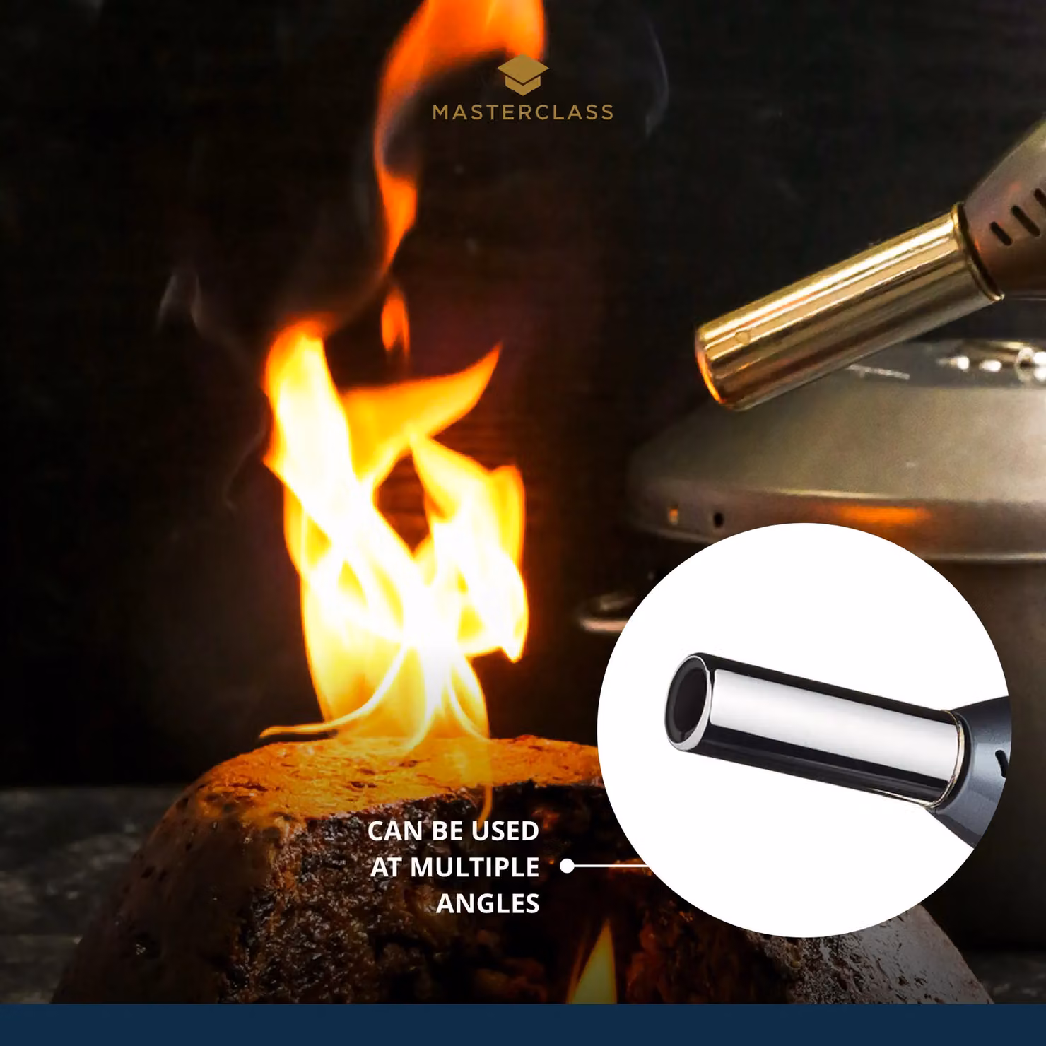MasterClass Professional Cooks Metal Blowtorch in Black – 7