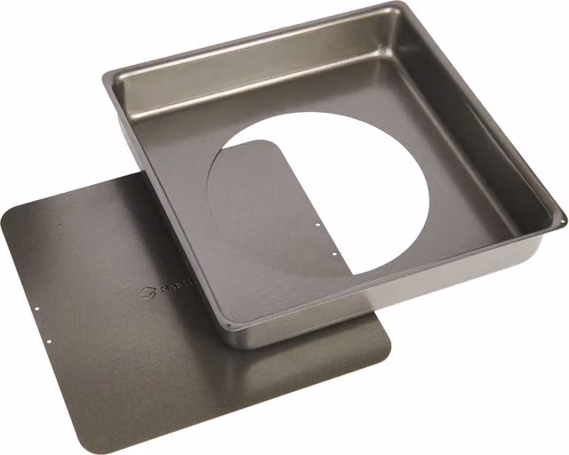 MasterClass Non-Stick Square Carbon Steel Cake Tin, Grey, 20 cm – 4