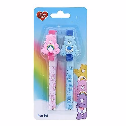 Blueprint Collections Care Bears Ballpoint Pen Set in Pink and Blue – 2