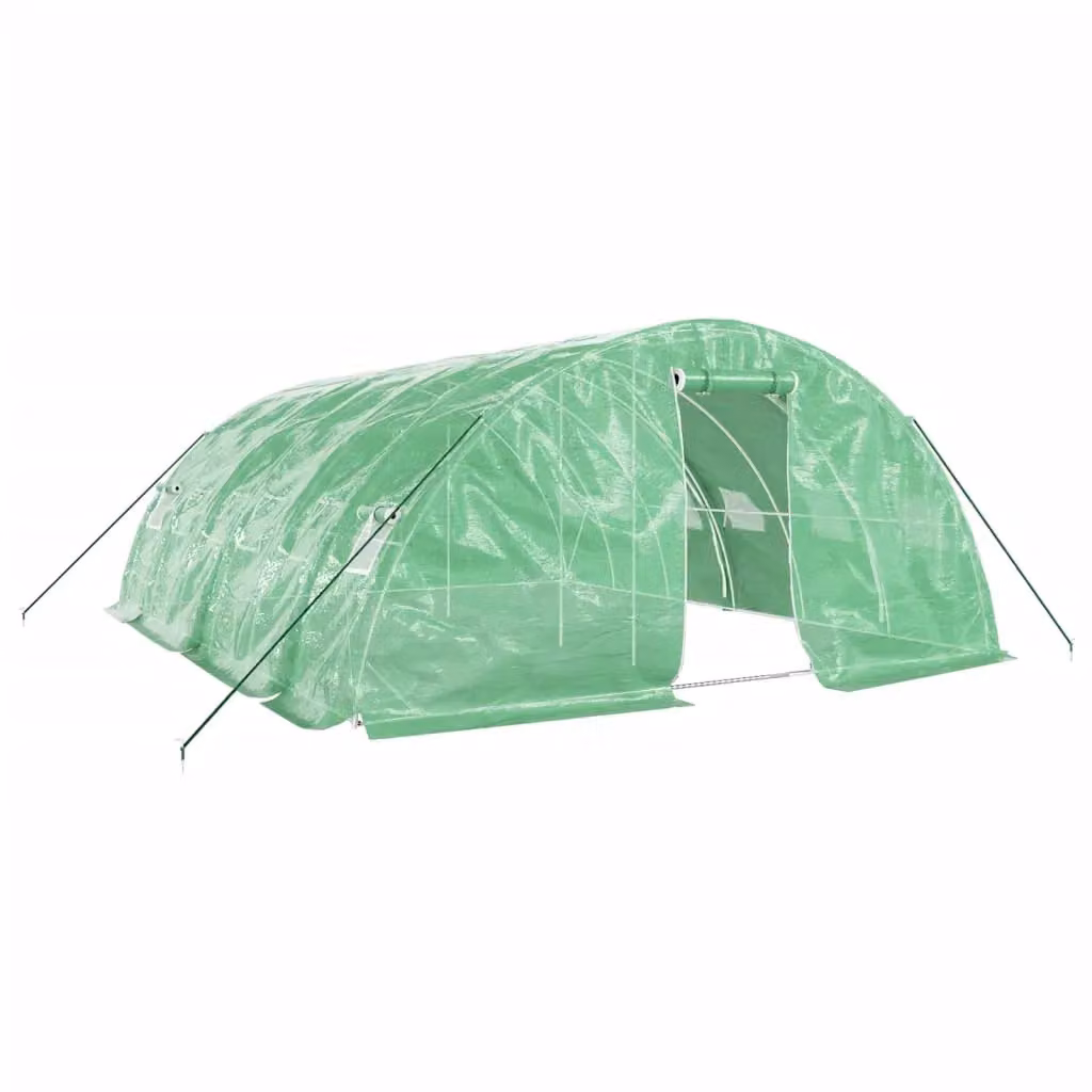 Berkfield Home Green Steel Frame Freestanding Greenhouse, W/D/H: 600 x 400 x 230 cm – 2