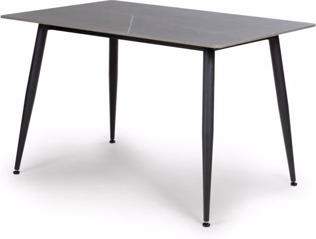 Shankar Rectangular Ceramic Dining Table in Grey