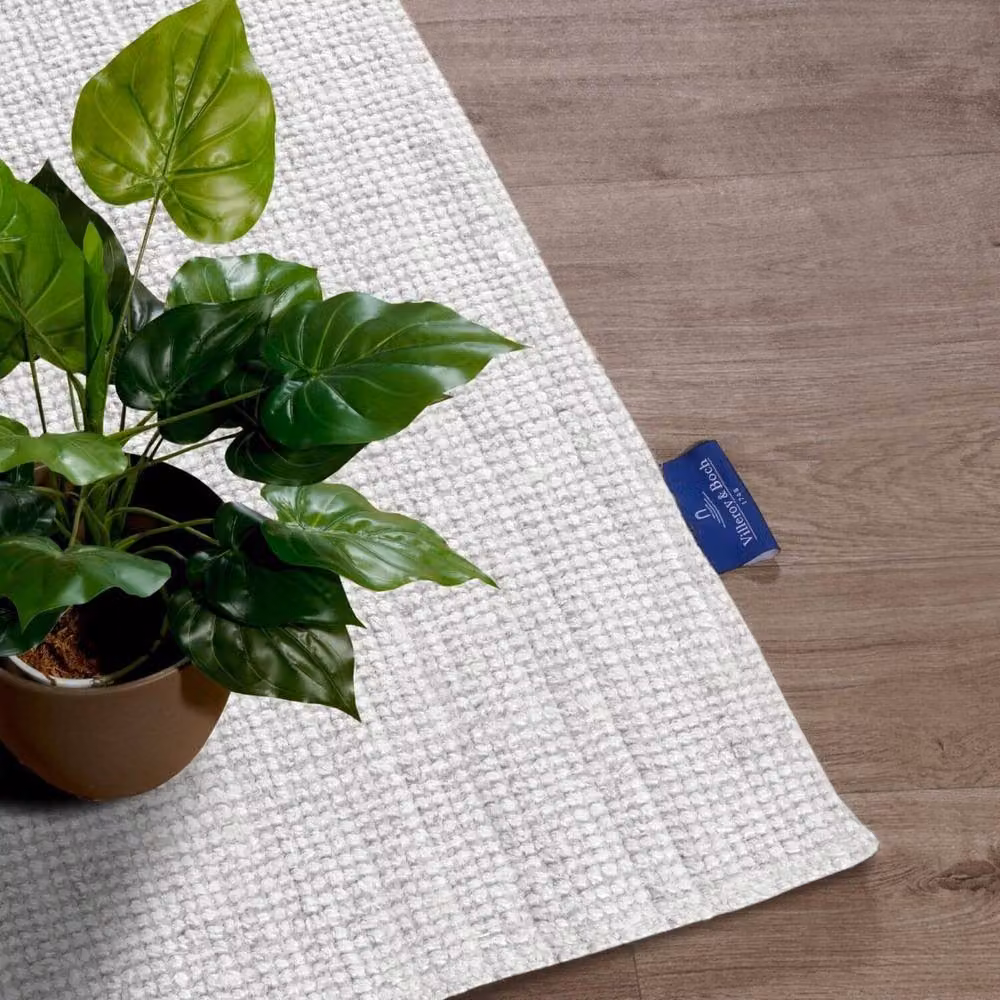 Villeroy & Boch 1791 Rosalie Handwoven Jute Rug in White, W: 120 cm, D: 170 cm – 2
