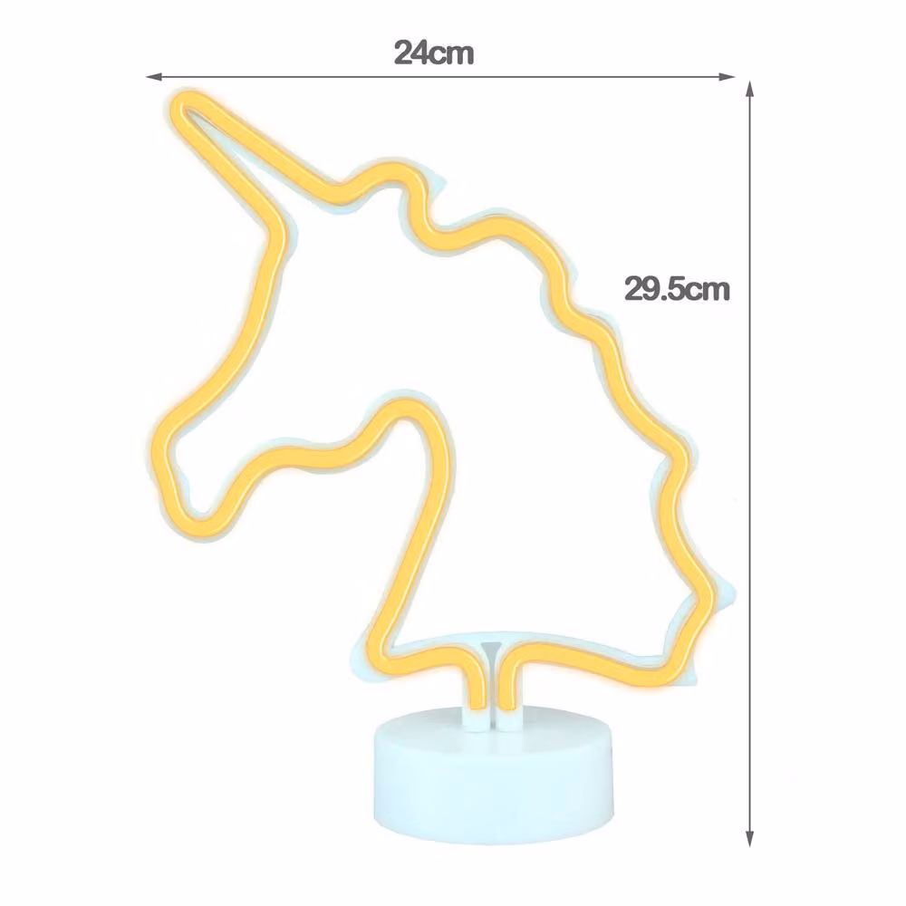 Simpa LED Novelty Neon Unicorn Light in Warm White – 2