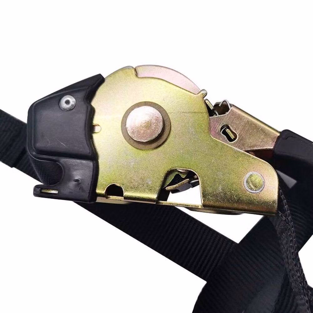 FLAVORA 2x Auto Retract Ratchet Tie Down Straps, 600kg, Black – 5