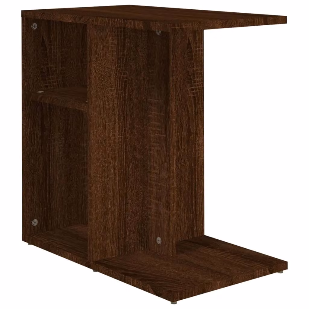 Berkfield Home Modern Side Table in Brown Oak, W/D/H: 50 x 30 x 50 cm – 2