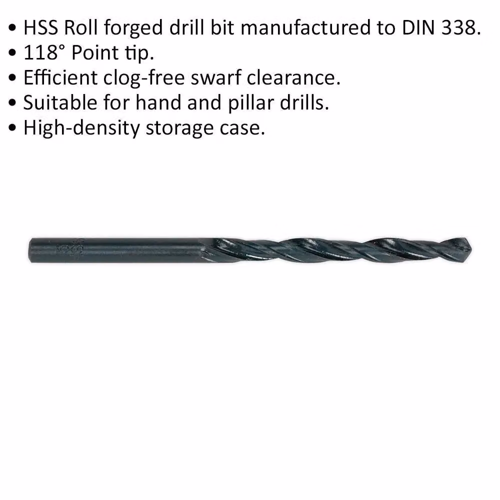Loops 10 Pack 1.5mm Roll Forged HSS Twist Drill Bits in Multicolour and Black – 2