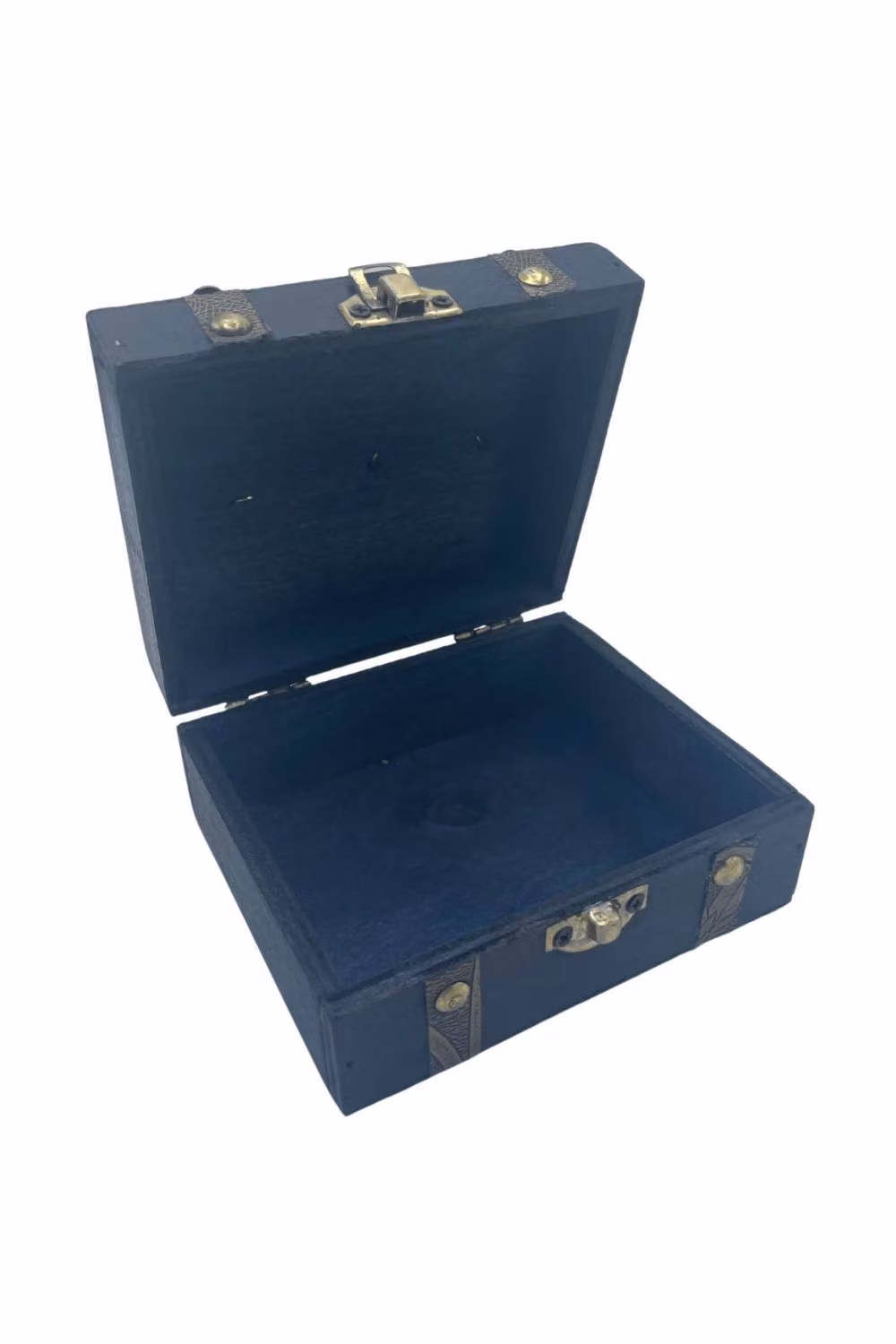 KDMD Petrol Teal Square Solid Wood Storage and Gift Organiser – 2