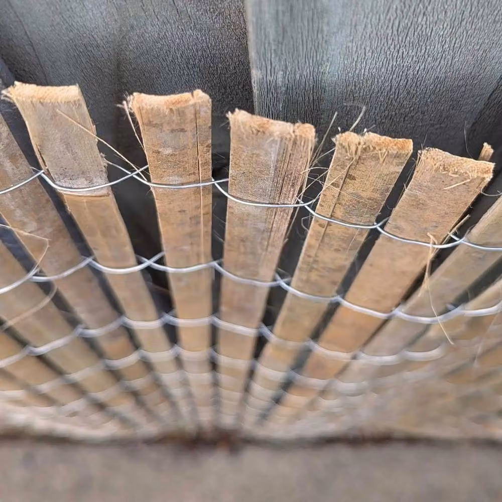 Access Garden Products Woven Bamboo Slat Screening Mat in Brown, W: 400 cm, H: 100 cm – 5