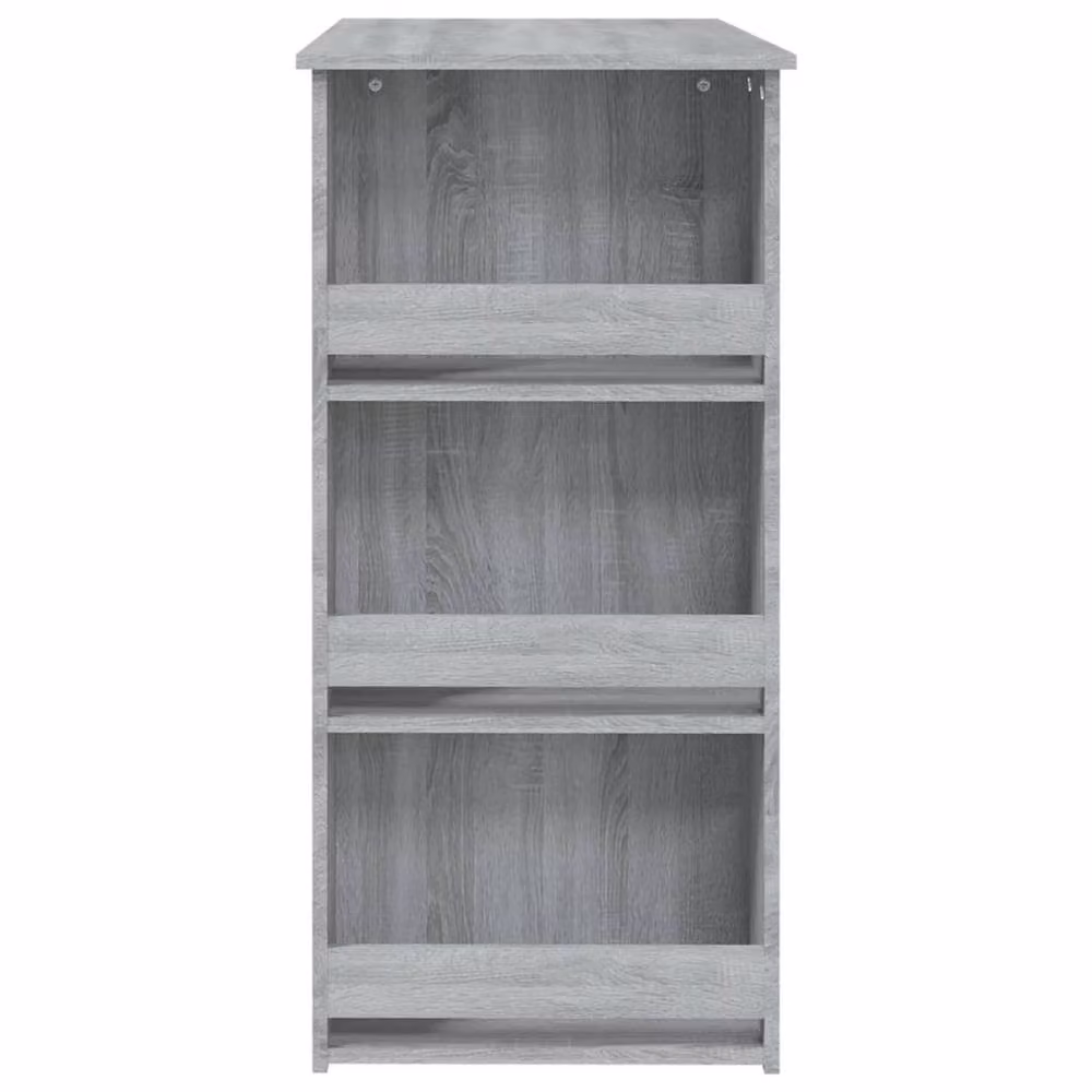 Berkfield Home Bar Table with Storage Rack in Grey Sonoma, W/D/H: 102 x 50 x 103.5 cm – 3