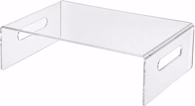 KORVIXA Clear Acrylic Monitor Riser, W/D/H: 30.0 x 20.0 x 8.5 cm