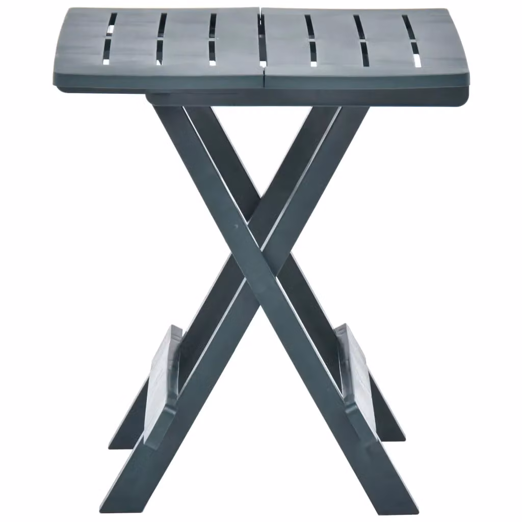 Berkfield Home Green Plastic Folding Garden Table, W/D/H: 45 x 43 x 50 cm – 2