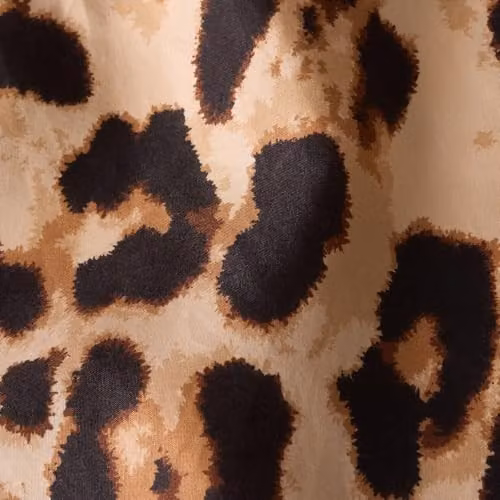 OHS Leopard Print Microfibre Fitted Bed Sheet, Double, Beige and Multicolour, W/D/H: 135 x 190 x 25 cm – 5