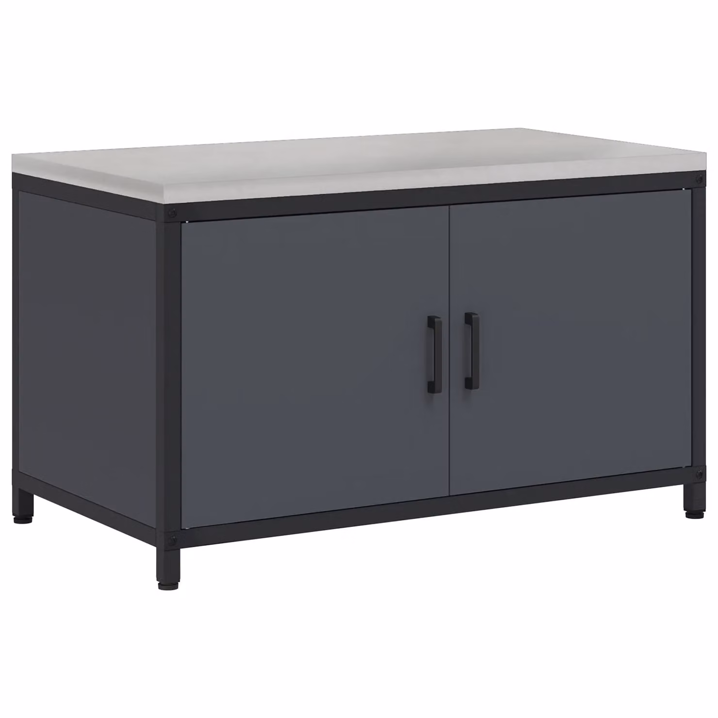 Berkfield Home Modern Anthracite Steel Kitchen Storage Cabinet with Hinged Doors and Internal Shelves – 2