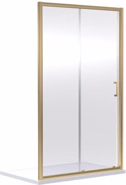 Balterley Sliding Shower Door in Metallic Silver or Gold, W: 170 cm, H: 190 cm