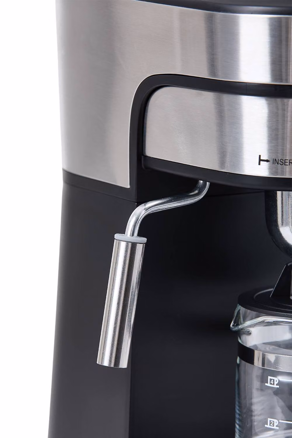 Living and Home Portable Espresso Coffee Machine with Milk Frother, 800W, 240ml Water Tank, Black – 4