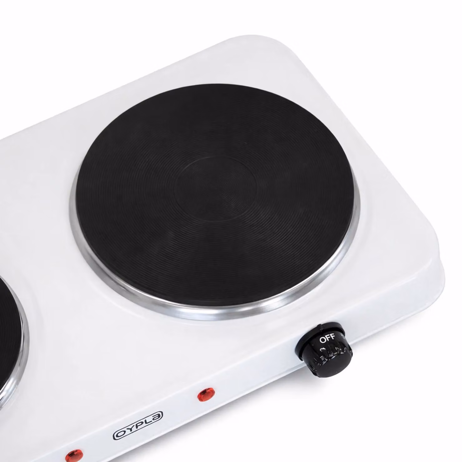 Oypla Double Electric Kitchen Hot Plate in White – 2