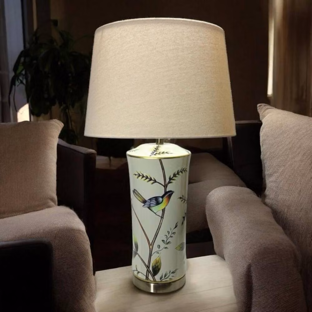 Minster Stylish Living Ltd Multicolour Ceramic Table Lamp with Shade, W/D/H: 19 x 19 x 51 cm – 2