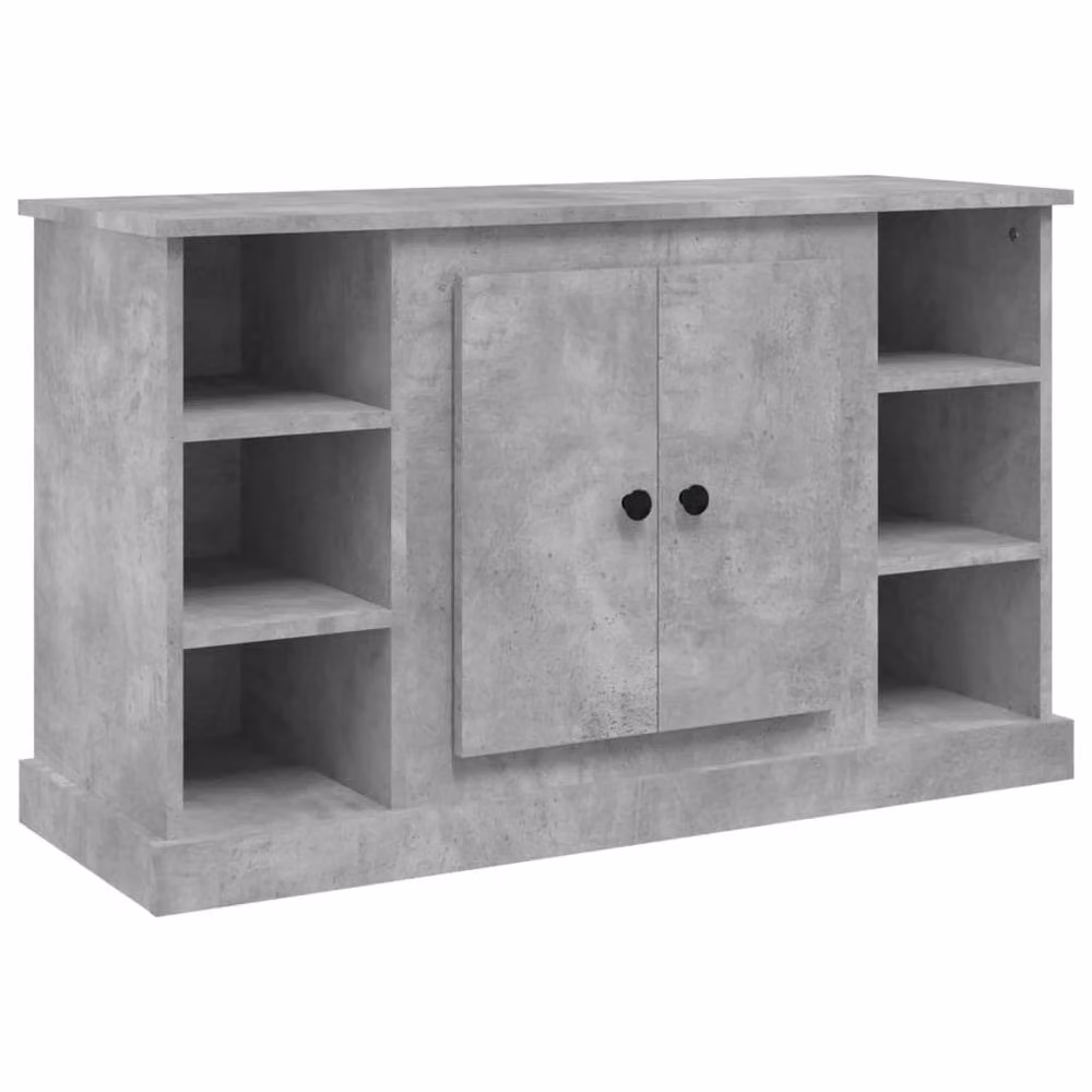 Berkfield Home Sideboard in Concrete Grey, W/D/H: 100 x 35.5 x 60 cm – 2