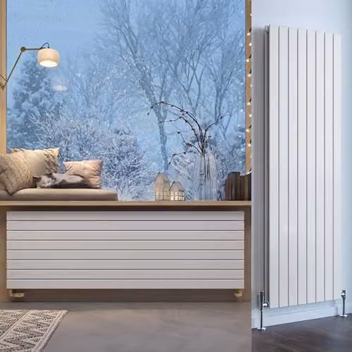Terma White Steel Double Panel Wall Mounted Radiator H 180 x W 58.8 cm – 1