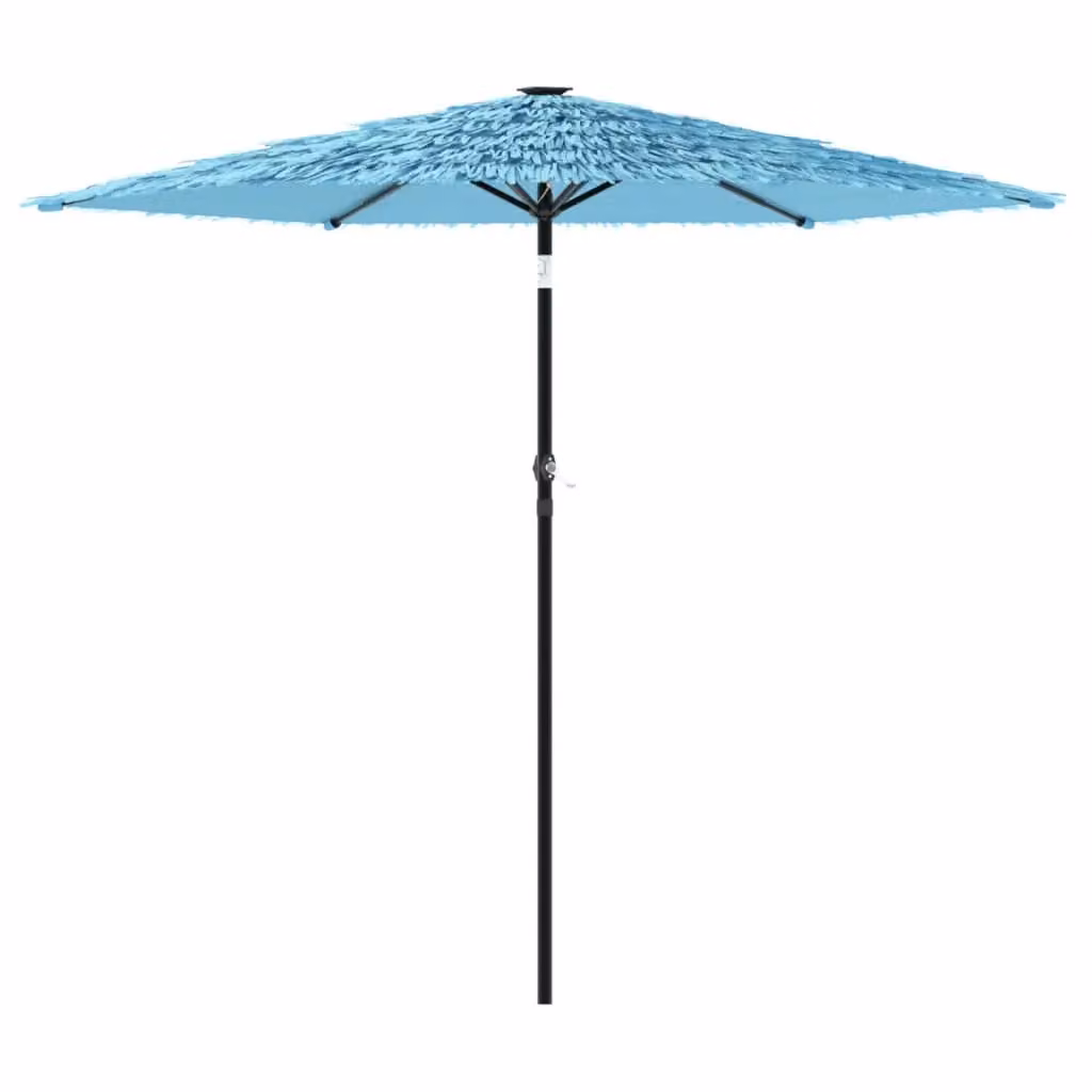Berkfield Home Blue Garden Parasol with Steel Pole, W/D/H: 223 x 223 x 213 cm – 2