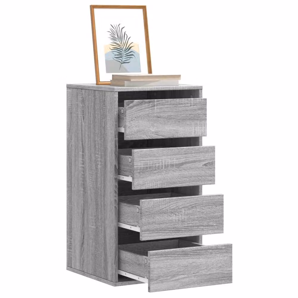 Berkfield Home Corner Chest of Drawers in Grey Sonoma, W/D/H: 40 x 41 x 76 cm – 2