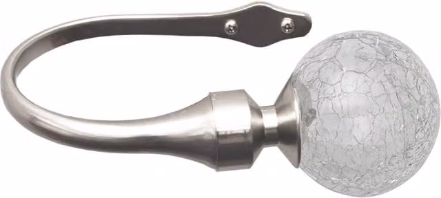Terrys Crash Holdbacks in Satin Silver Metal