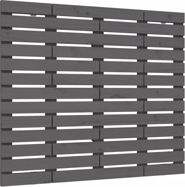 Berkfield Home Grey Rustic Solid Pine Wall Mount Headboard W/D/H: 81 x 3 x 91.5 cm – 1
