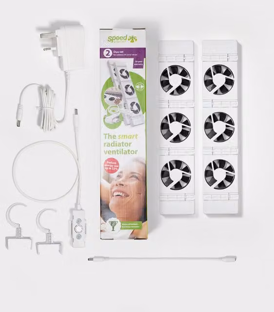 Speedcomfort duoset and hooks in white
