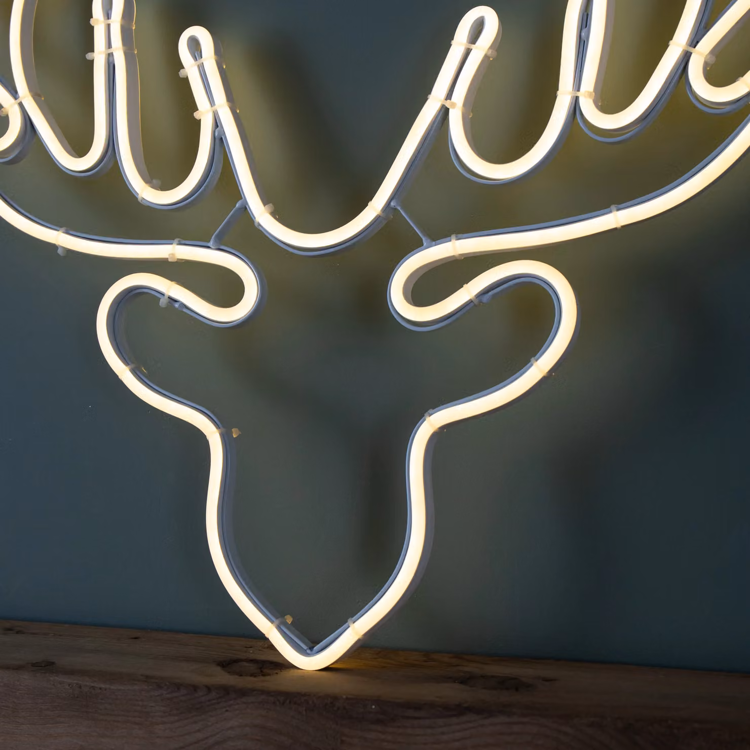 Samuel Alexander Light up Neon Flex Christmas Reindeer Head with Warm White LEDs, 58 cm – 4