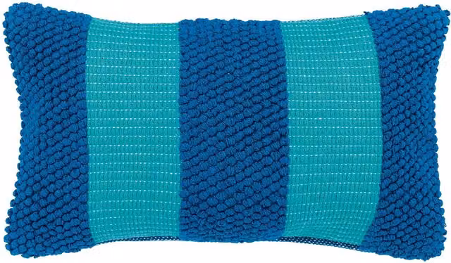Helena Springfield Isla Blue Striped Woven Cotton Rectangular Cushion W: 50 cm, H: 30 cm, D: 30 cm – 3