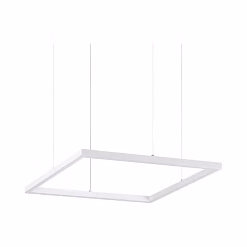 Netlighting Oracle Square LED Suspended Pendant Light, White, 33W, 3000K Warm White