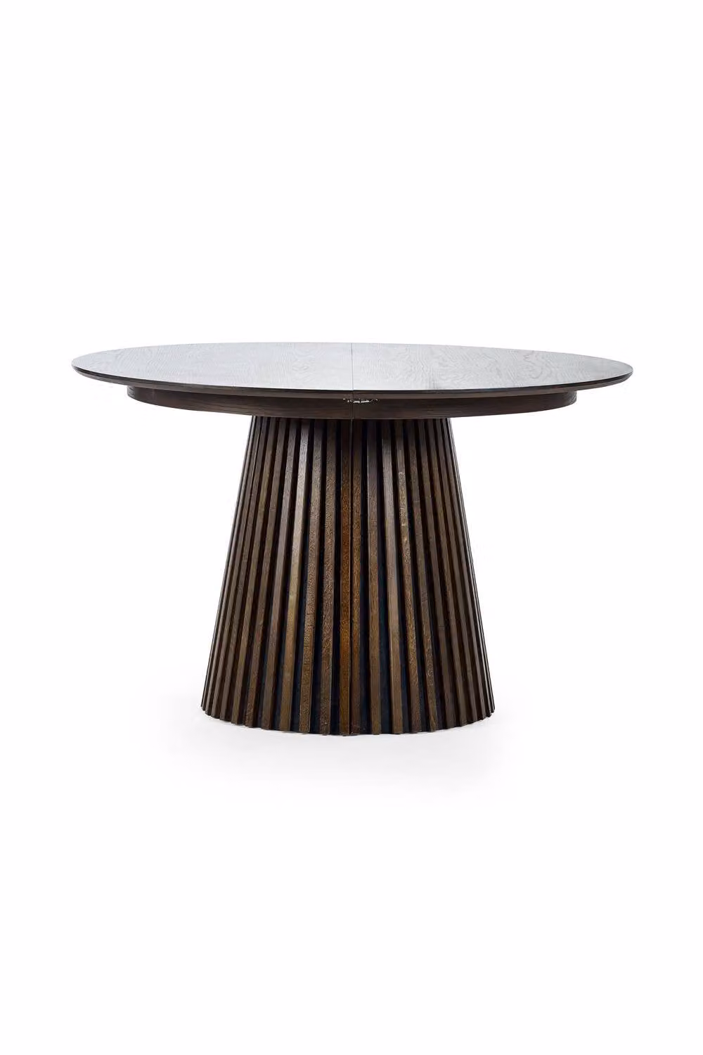 Julian Bowen Arya Round to Oval Extending 4-6 Seater Dining Table in Brown Oak – 4