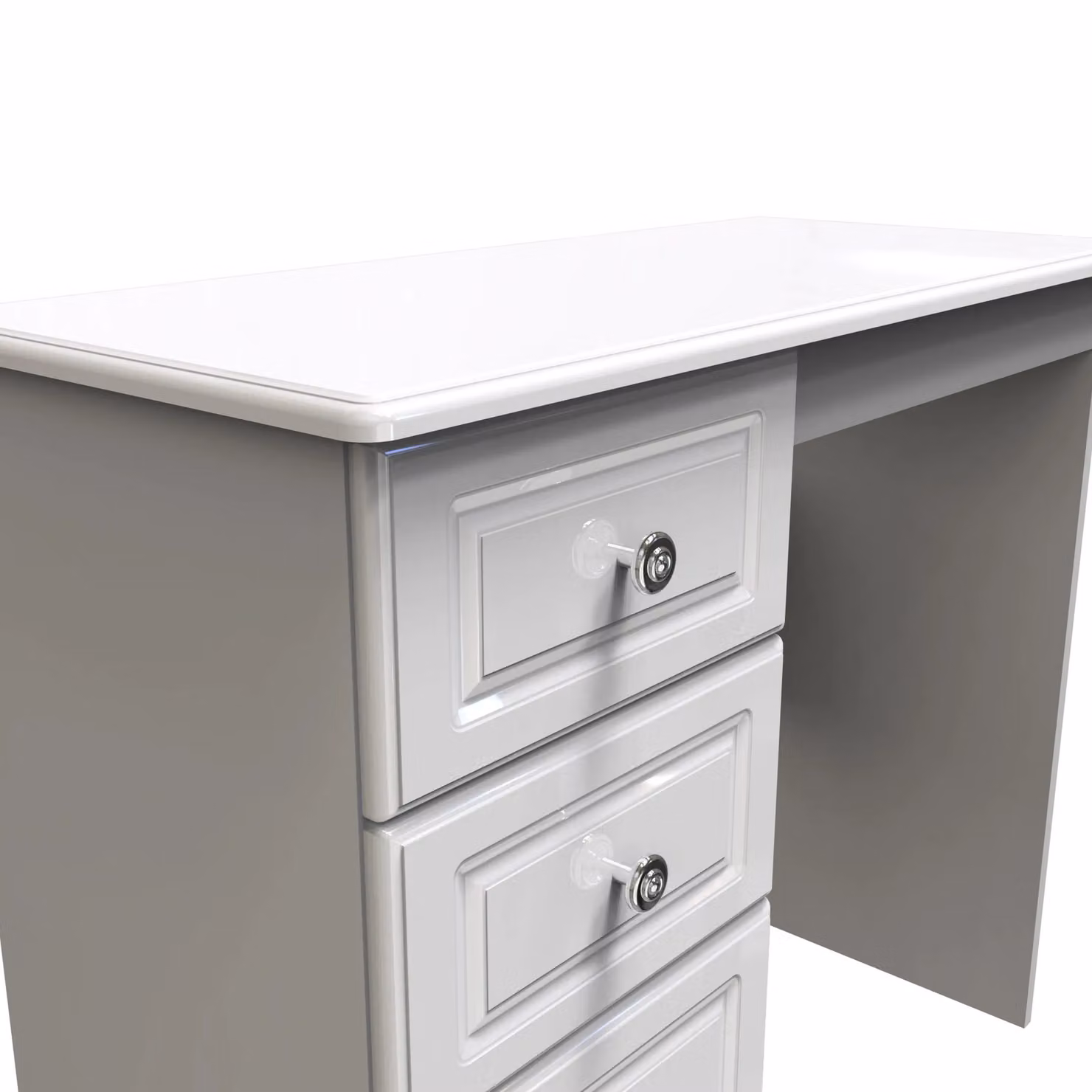 2 U Stirling 3 Drawer Vanity in White, Ready Assembled – 3