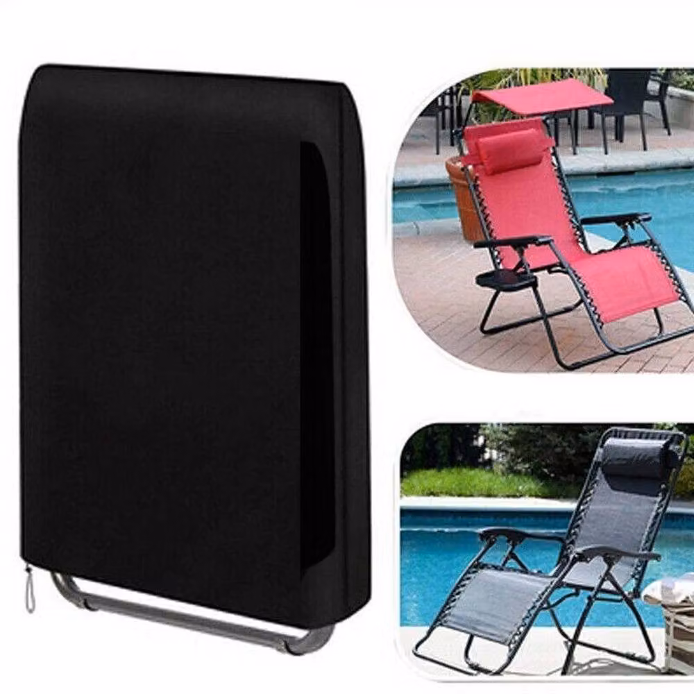 Kelvenix Waterproof Oxford Reclining Folding Chair Cover in Black – 5